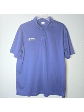 Disney Cast Member Epcot Festival Team Polo Blue Port Authority Shirt Adult XL